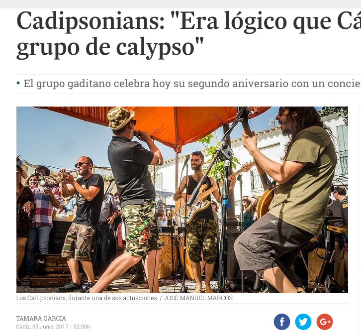 Cadipsonians: “Era lógico que Cádiz tuviera un grupo de calypso”